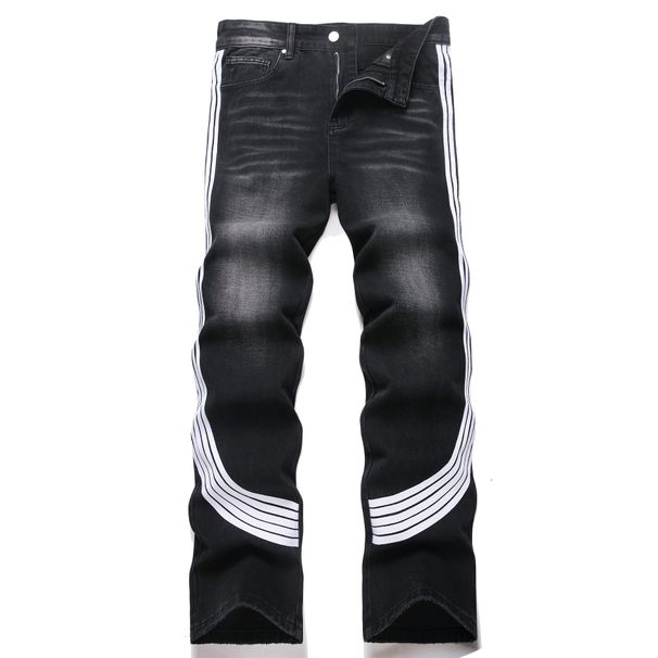 Men's High Street Trendy Striped Jeans Y2K Harajuku Style Straight Leg Casual Loose Wide Leg Trousers New Arrivals_mkmklike.com