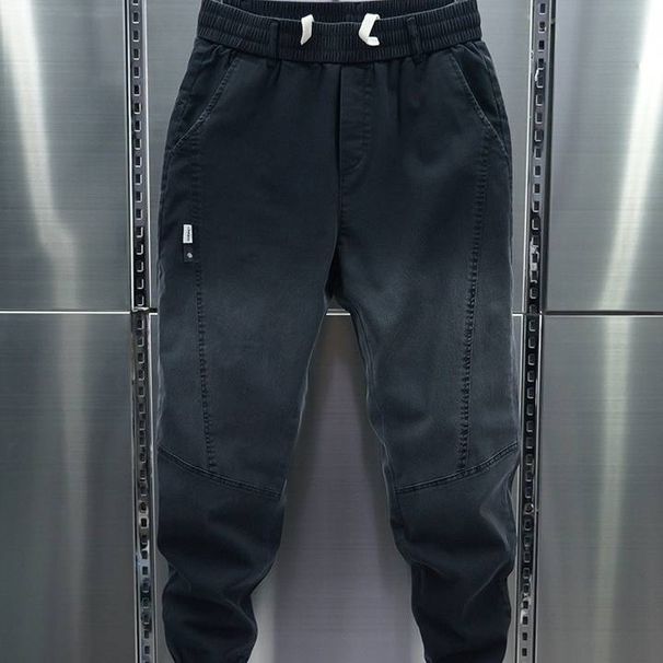 Men's Jeans – Stretch Slim Fit Tapered Jogger Pants With Ombre & Patchwork Design | Winter & Autumn Fashion"_mkmklike.com
