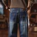 Large Size Men's New Wide-leg Jeans Men's Washed Nostalgic Pants Men's Fattened Plus Size Loose Straight Pants Men's_mkmklike.com