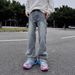 Nordmann European And American Vibe Split Button Small Niche Jeans For Men Ins Trendy Brand Couple Loose Slimming Straight Street_mkmklike.com