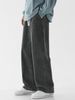 Fleece And Thickened Xintang Jeans For Men, Loose Straight Leg, High Street, Elastic Waist, Casual Wide-leg Pants_mkmklike.com