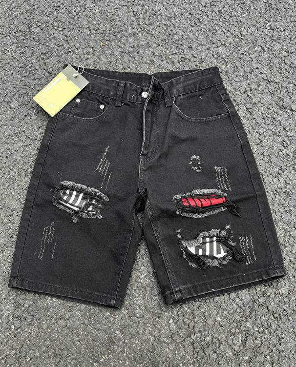 Men's Clothing 2024 High Street Denim Shorts Men's Design Niche Summer Shorts Men's Loose Mid-Length Pants One Piece Dropshipping_mkmklike.com