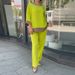 Women's Clothing loose large size casual round neck top shirt straight pants suit_mkmklike.com