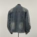 American Fashion Washed Workwear Men's Summer New Style Texture Loose Stand Collar Denim Jacket Top_mkmklike.com