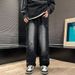 Men's Clothing Hiphop Star Pants High Street Fashion Brand Vibe Style Jeans Men's Loose Straight Wide Leg Pants_mkmklike.com