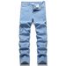 Men's Stretch Denim Jeans Slim Fit High Waist Comfortable Cotton Pants For Casual Streetwear_mkmklike.com