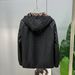 Men's Vintage Embossed Craft Stand-up Collar Motorcycle Denim Jacket Individual Fit Jeans_mkmklike.com