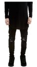 European American High Street Style Ripped Destroyed Denim Jeans, Slim-fit Stretch Jeans For Men And Women_mkmklike.com