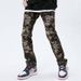 Men's Clothing Streetwear Hip-Hop Cargo Jeans – Distressed Washed Camo Multi-Pocket Workwear Pants_mkmklike.com