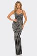 New European And American Sexy And Fashionable Sleeveless Rhinestone Camisole Backless Slim Fit Dress Party Dress_mkmklike.com