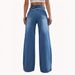 Women's High-Waisted Relaxed Straight Leg Jeans – Vintage Washed Denim Pants (XS-XXXL, Cotton-Polyester Blend, Casual & Trendy)_mkmklike.com
