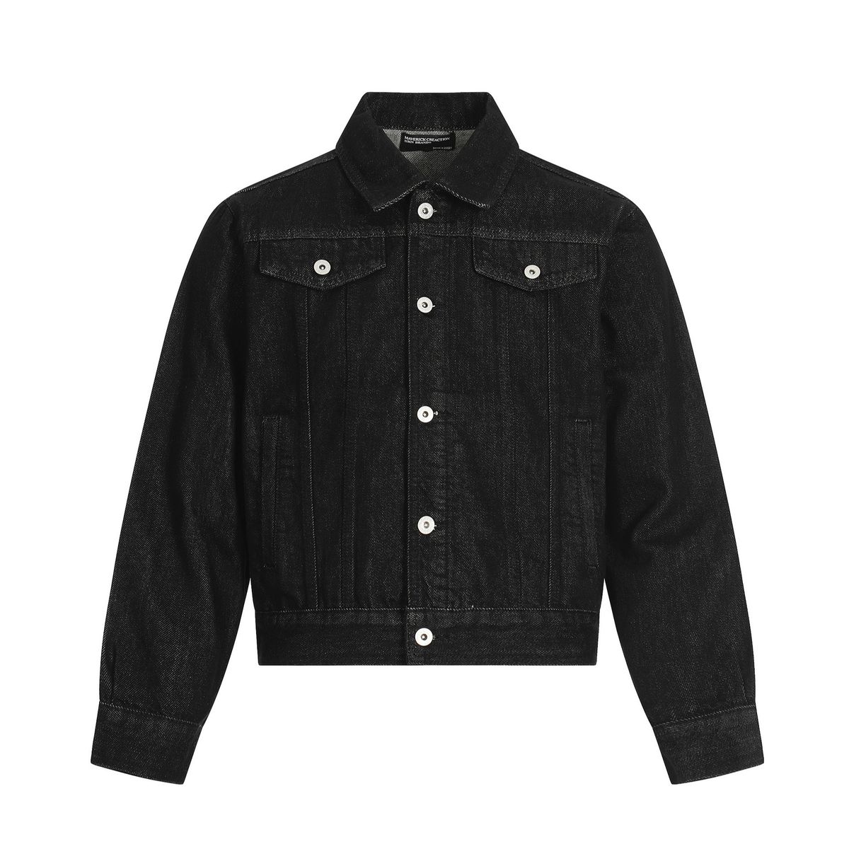 11KN American Retro Denim Jacket Men And Women Trendy Design Sense Street Ruffian Handsome Old Loose Lapel Jacket Top_mkmklike.com