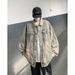 Loom European And Vibe Distressed Workwear Denim For Men Spring American Retro Turn-down Collar Jacket Hong Kong Style Trendy_mkmklike.com