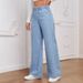 Summer Fashion Flowy Jeans for Women Retro Versatile Long Trousers European American Style Hot Selling Cross Border Denim_mkmklike.com