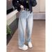 Vintage Wide-Leg Jeans For Women – High-Waisted Straight Fit Trousers (S-5xl, Distressed Wash, No Belt Included)_mkmklike.com