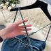 Vintage French Style Square Neck Halter Denim Dress - Elegant Backless Midi Dress With Single Row Buttons For Women_mkmklike.com