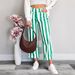 Summer Striped Print Women's Jeans Casual Fashion Independent Store New_mkmklike.com
