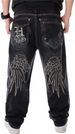 LUOBANIU Men's Baggy Jeans Relaxed Fit Hip Hop Streetwear With Embroidery Stretch Comfort For Dance & Skateboarding_mkmklike.com