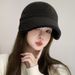 Hot Sale Winter Double-sided Wearing Bucket for Women Lamb Wool Hat Solid Fleece Warm Fisherman Hats Female Casual Basin Caps_mkmklike.com
