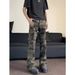 Nordmann Cross-Border Manufacturer Wholesale Retro Multi-Pocket Camouflage Cargo Jeans Men's Stretch Slim Straight Flared Pants_mkmklike.com