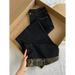 plus Size High Waisted Washed Leopard Print Wide Leg Jeans American Style Straight Leg Floor Length For Women Spring Autumn 2025 New_mkmklike.com