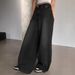 Women's Wide Leg Denim Jeans Ripped Extra Long Floor Length Distressed Details_mkmklike.com