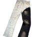 Men's Clothing Hot Girl Patchwork High-Waisted Distressed Denim Jeans – Retro Y2K Flared Pants With Patchwork Details For Streetwear Vibes_mkmklike.com