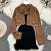 Women's Retro High Waist Short Jacket Denim Jacket Women's Two-piece Suit Waist Slimming Vest Hip Dress Autumn_mkmklike.com