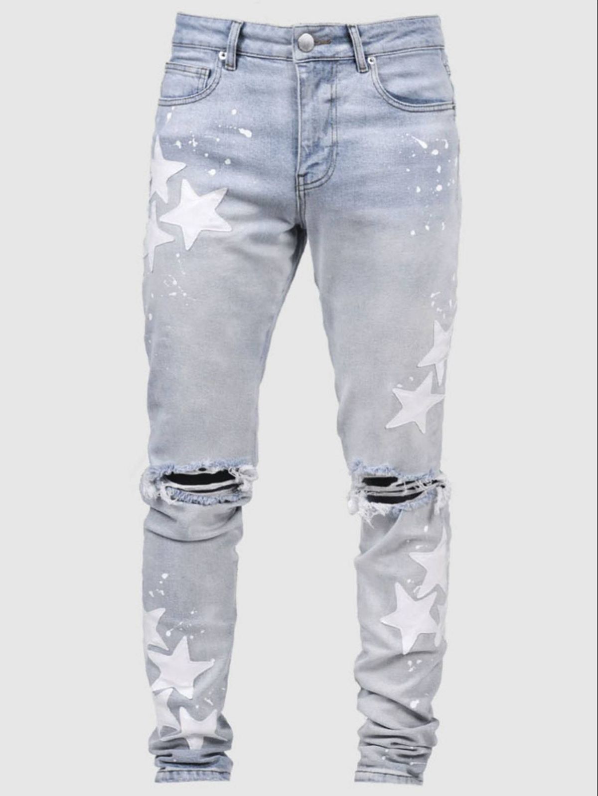 Men's Clothing 25 New Star Regular Style Fashion High Street Denim Trousers_mkmklike.com
