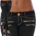 Women's Mid-Rise Stretch Skinny Jeans With Zip Detail & Wrinkle Effect - Comfortable Slim Fit Pencil Pants For Casual & Office Wear_mkmklike.com