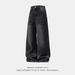 Men's Distressed Washed Jeans With Cat Whiskers - Loose Fit Straight Leg High Street Vintage Denim Pants For Autumn_mkmklike.com
