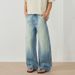 Men's Clothing & Archer0603 & American Streetwear Light Color Heavyweight High Street Scimitar Jeans Men's Loose Ripped Pants Long Pants_mkmklike.com