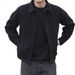 Men's Korean Style Black Denim Jacket - Loose Fit Casual Streetwear Jacket For Autumn & Winter_mkmklike.com