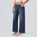 Asymmetric Low-Rise Relaxed Fit Jeans – Washed Cotton Denim Pants In Blue, Black & White (XS-3XL)_mkmklike.com