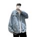 Loom European American High Street Fashion Brand Workwear Denim For Men 2024 Spring And Autumn Large Size High-end Cool_mkmklike.com