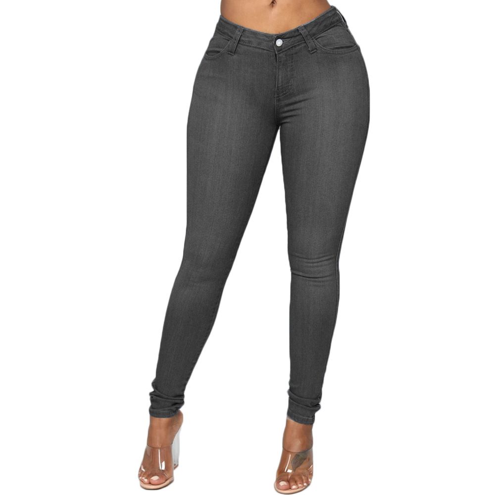 Women's Clothing Skinny Jeans - Stretch Denim Pencil Pants For Curvy Figures (Sizes XS-6XL)_mkmklike.com