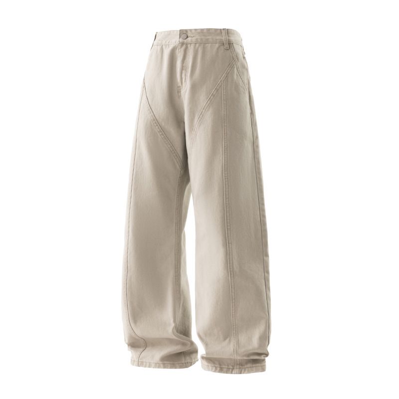Nordmann MUCHUO Clothing∣Maillard Deconstructed Splicing 2021M Version Jeans Men's Loose Straight Casual Trousers_mkmklike.com