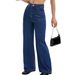 Women's High-Waisted Straight Leg Jeans Casual Loose Fit Denim Autumn Clothing European American Style for Ladies_mkmklike.com