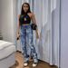 Women's Clothing High Waist Ripped Jeans For Women - Stretch Denim Pants With Comfort Fit, Street Style Fashion (Grey/Blue, XS-2XL)_mkmklike.com