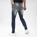 Men's Slim Fit Stretch Jeans Distressed Denim Pants with Ripped Details Mid-Rise Tapered Leg Available in Sizes S to XXL_mkmklike.com