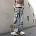 Men's Clothing Loose Straight Beggar Pants Retro Street Style Cool Pants_mkmklike.com