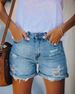Women's Clothing Ripped Straight Pants Women's Denim Shorts Women Spot_mkmklike.com