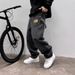 Men's Clothing Curved Blade Jeans Vintage Asymmetric Fly Jeans - Samurai-Inspired Straight Leg Denim With Multi-Pocket Utility (8 Classic Sizes)_mkmklike.com