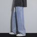 Men's Clothing Spring And Summer Straight Jeans Loose Wide Leg Pants Boys' Trendy Handsome Trousers_mkmklike.com