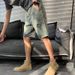 Men's Ripped Denim Shorts Summer Style Thin Loose Fit American High Street Trendy Cool Five Point_mkmklike.com