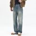 CLEANFIT New Jeans Men's Loose Straight Drape Large Size Mid-waist Trousers American Double Craftsmanship Trendy Brand Shili Coco K11 Denim Knowledge_mkmklike.com