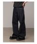 Vintage Raw Selvedge Denim Jeans – Men's Black Relaxed Straight Fit (S-3XL, 14oz Non-Stretch Cotton, Classic 5-Pocket Design)_mkmklike.com