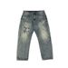 Men’s Vintage Distressed Patchwork Jeans – Retro Loose Straight-Leg Denim Pants With Artistic Rips & Patches (Sizes 28-36)_mkmklike.com
