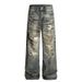 Streetwear Distressed Jeans – Vintage Washed Denim Pants With Raw Hem & Knee Rips (S-XXL)_mkmklike.com