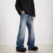 Suitable For All Seasons American Washed Vintage Distressed Fashion Jeans For Men Spring Autumn Straight Loose High Street Vibe Style Long_mkmklike.com
